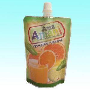 200 Ml Spout Bag Metallic Material for Fruit Juice Different Flavors Orange/Lemon/Mango/Pineapple