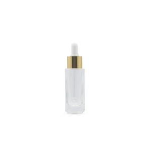 25ml Serum Essence Oil Customized Dropper Electroplating Glass Cosmetic Bottle