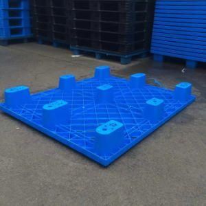 Disposable Single Nestable Black One Way Shipping 9 Runners Plastic Pallet