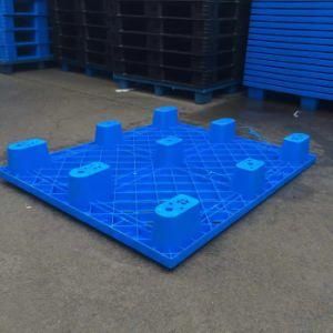 Disposable Single Nestable Black One Way Shipping 9 Runners Plastic Pallet