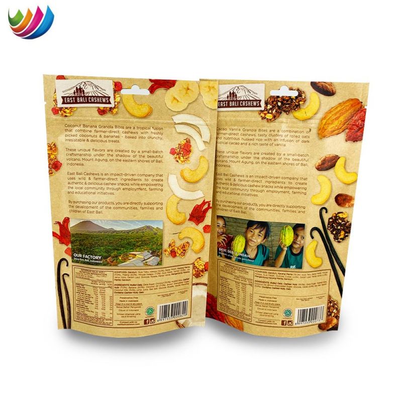 Custom Logo Food Packaging Bag Food Grade Material for Nuts