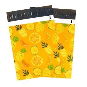 Pineapple &amp; Orange Poly Packing Bag with Self Seal Adhesive