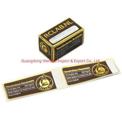 Pharmaceutical 2ml/5ml/7ml/8ml/10ml/15ml/20ml/30/Ml Liquid Glass Bottle Vial Labels Box