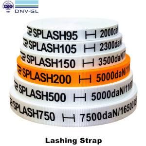 DNV GL, ISO9001 Certificate 50mm 7500 daN Lashing Strap for Heavy Duty Packing