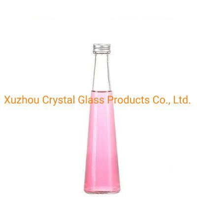 250ml 330ml Glass Connical Flask for Beverage Juice Bottle