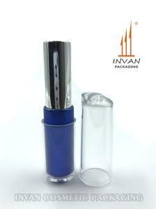 Hot Sale Oblique Clear Top Cap Plastick Packaging Lipstick Tube Lip Balm for Makeup
