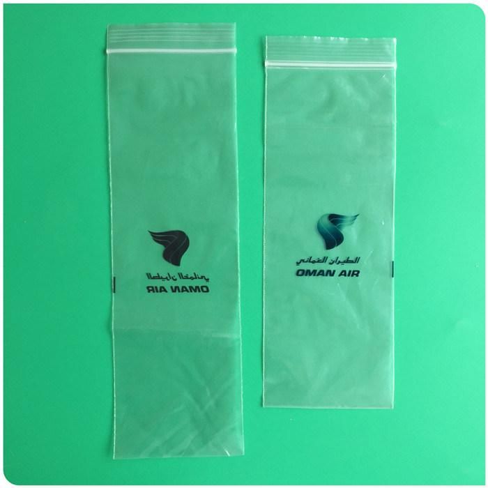 Biodegradable Custom Printing Zip Lock Bag Clear Zipper Bag with D2w
