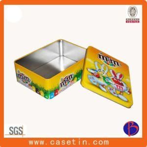 Square Honey Chocolate Food Tin Conatianer for Promotion