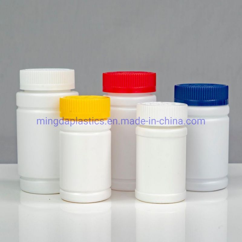 188ml Healthcare Supplement Plastic Packaging White HDPE Medicine Round Bottle