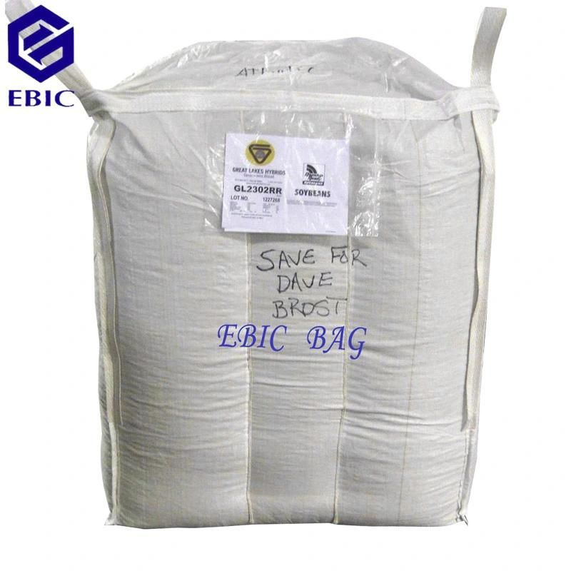 PP Flecon Building Sand Baffle Cubicon Super Sack Ton Jumbo Bulk FIBC Q Ventilated Firewood Fertilizer Cement Packing Woven Big Bag