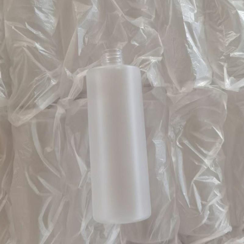 300ml Flat Rectangle White Plastic Bottle with Open and Stop Lotion Pump