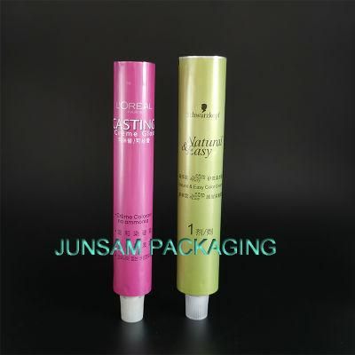 Hot Aluminum Printing Tube Cosmetic Packing Collapsible Metal Container Hair Coloring China Supplier
