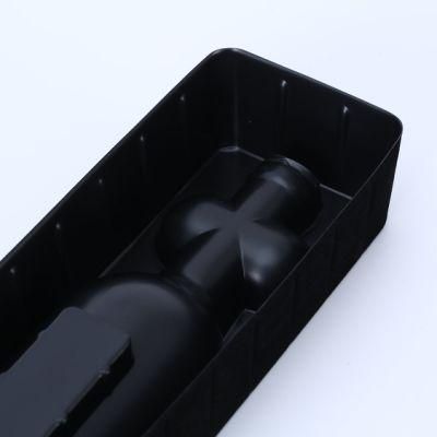 Black Hard Flocking Blister Packaging Red Wine Plastic Packaging Tray