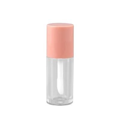 in Stock Novelty 2ml Hot Selling Pink Cosmetic Lipgloss Container with Big Brush Wand Lip Gloss Containers Tube