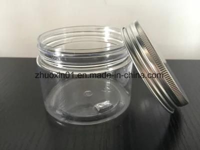 250g Pet Plastic Food Grade Jar with Aluminum / Plastic Screw Cap