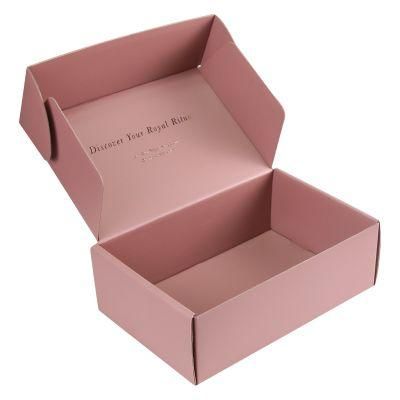 Customized Design Courier Box Corrugated Boxes Mailers Cardboard Box with Floral Print for Logistics Packaging for Wholesal