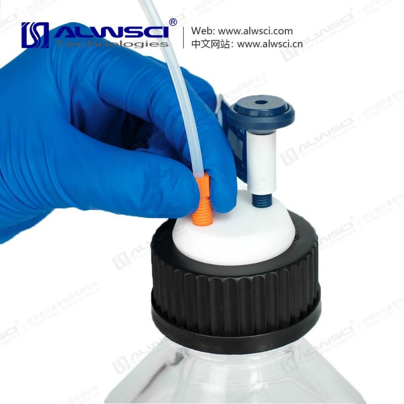 Alwsci New Black Gl45 Safety Cap Air Valve for Gl45 Reagent Bottle