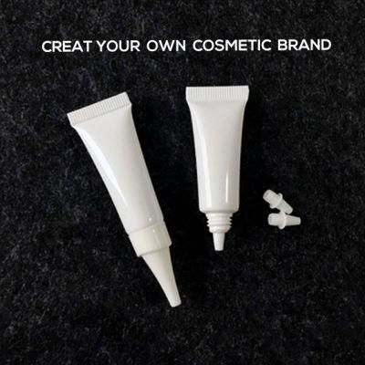 Squeeze Cosmetic Plastic White Tube with Screw Cap/ Flip Caps Squeeze Tube for Facial Cleanser Packaging