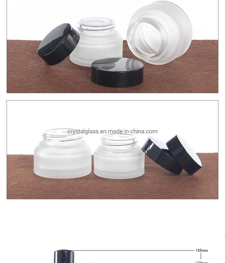 Cosmetic Jar and Lotion Bottle Packaging with Black Lid