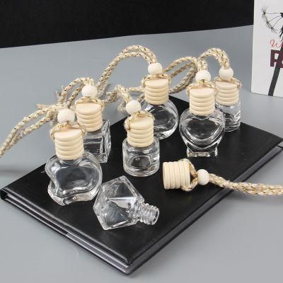 5ml 8ml 10ml Wholesale Diffuser Empty Hanging Cute Car Perfume Bottles with Wooden Cap