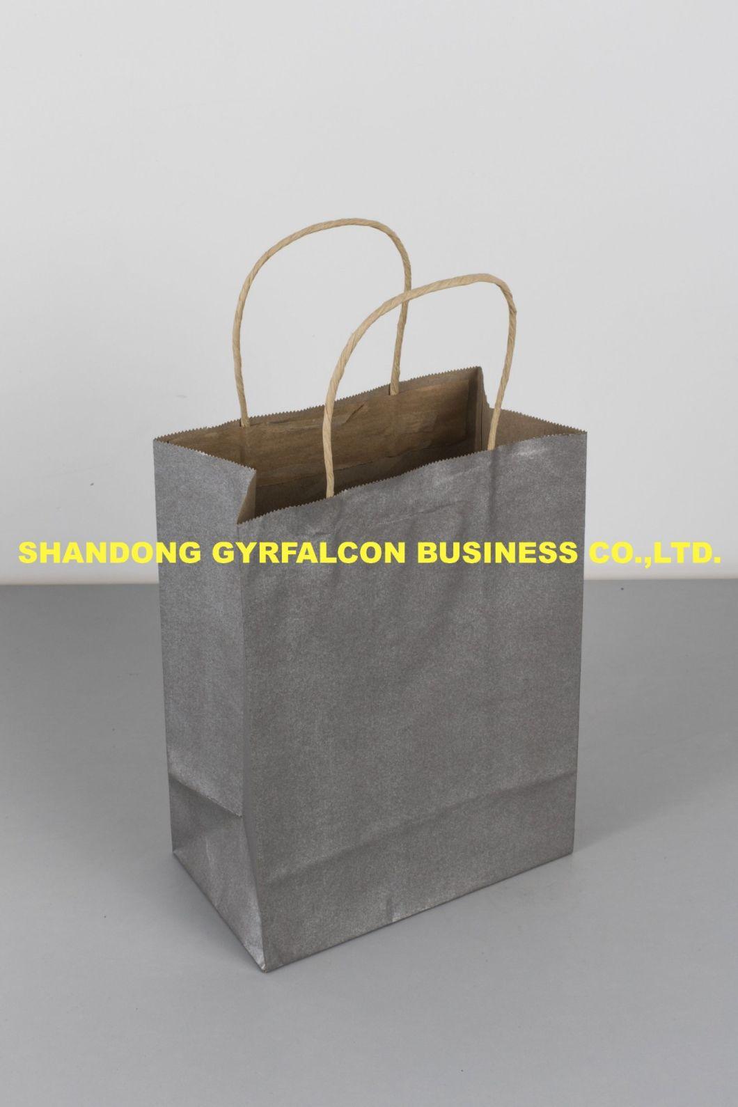 Hot Sale Customized Logo Printed Kraft Paper Shopping Bag