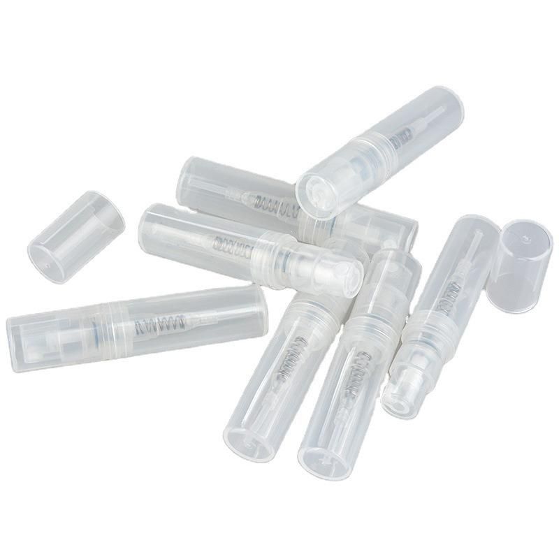 2ml Transparent Plastic Spray Bottle Small Cosmetic Packing Atomizer Perfume Bottles Atomizing Spray Liquid PP Container