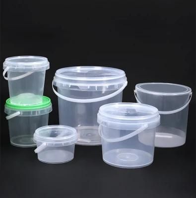 1 Gallon Food Grade Clear Plastic Packaging Barrel &amp; Bucket with Tamper Evident Lid