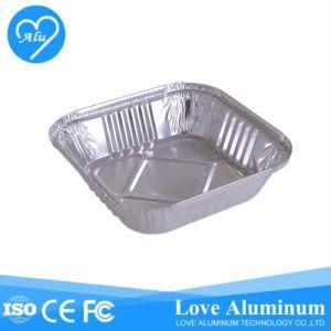 Disposable with Lid for Meals Food Square Foil Tray