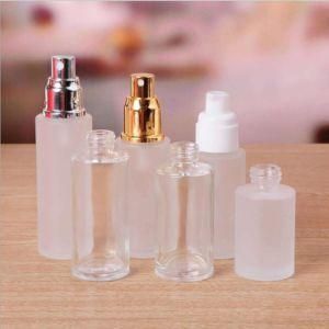 Luxury Airless Cosmetic Oil Cream Glass Cosmetic Spray Toner Skincare Lotion Bottle with Pump