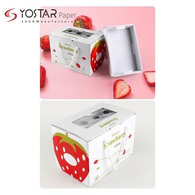 Custom Vegetable Fruit Tomato Packing Corrugated Paper Box with Logo