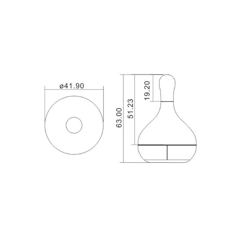 2 Wells New Design Empty Loose Powder Container with Sifter Custom Plastic Case for Loose Powder with Brush