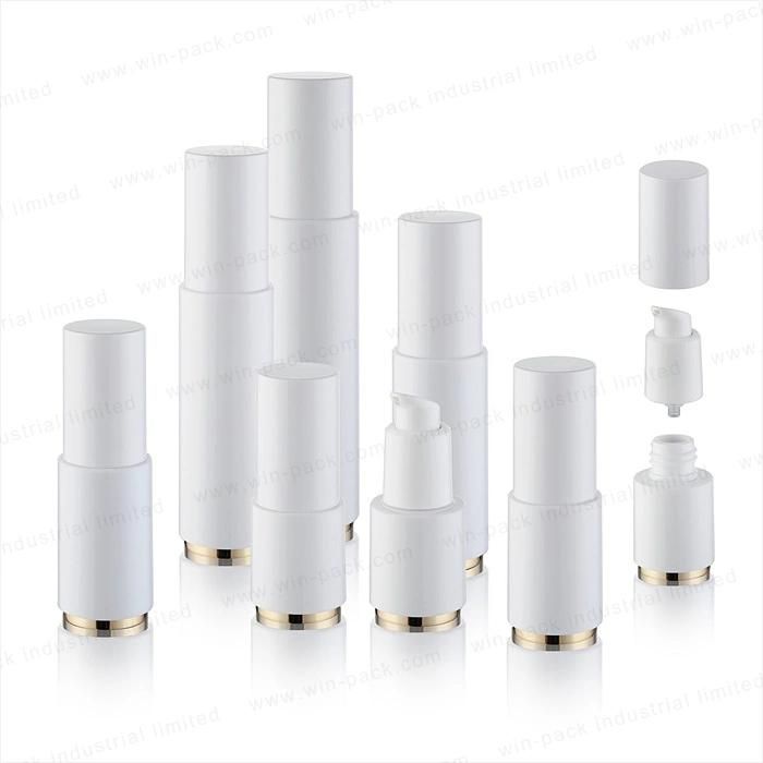 Winpack Plastic Lotion Pump Bottle White Shiny Color 10ml 15ml 20ml 30ml 40ml 50ml with New Design