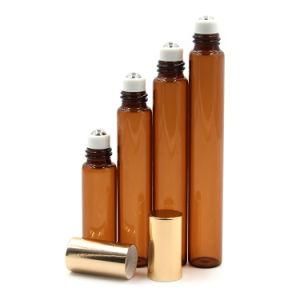 3ml 5ml 7ml 8ml 10ml 12ml Amber Roll on Bottle Glass Essential Oil Perfume Bottle