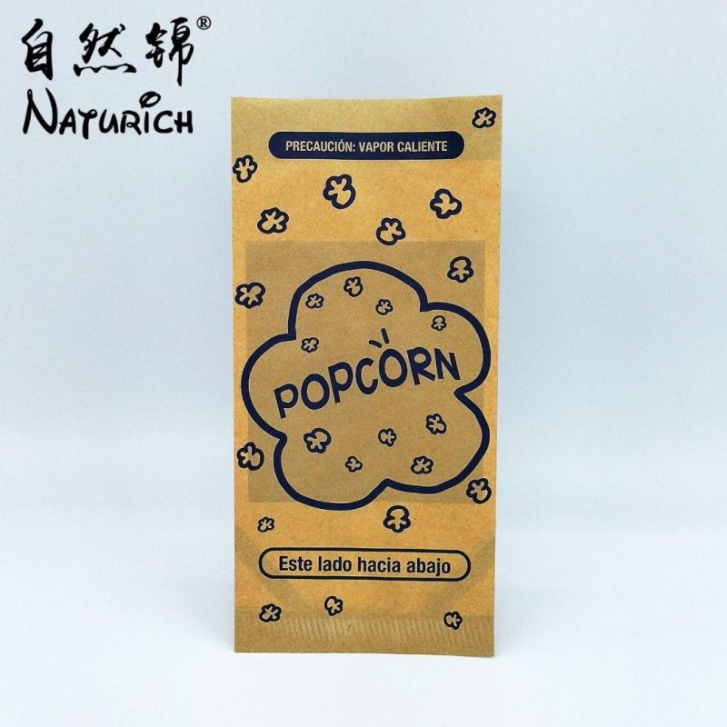 Kraft Paper Popcorn Bags with Your Logo