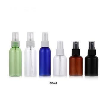 30ml 50ml 100ml Clear Blue Green Pet Spray Bottle with Fine Mist Sprayer