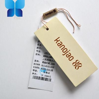 Factory Supply Cheap Quality Hangtag for Garment/Bag