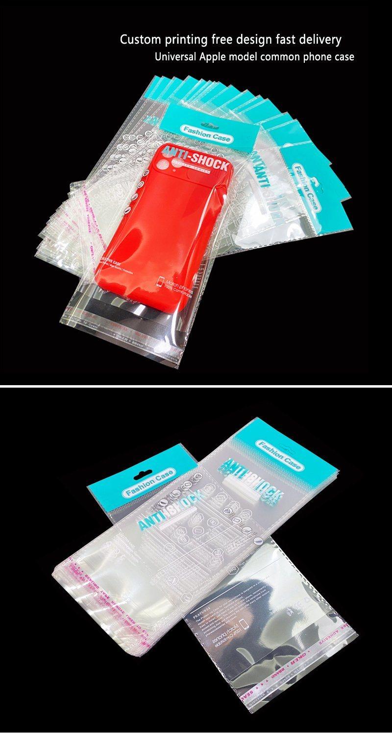 Transparent Poly Bag with Printed Fashion Case Cellophane Plastic Bag