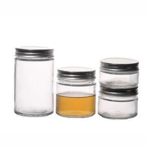 KDG Hot Sale 100ml 250ml 500ml Multiple Capacities Customize Flint Round Food Glass Jars Wholesale