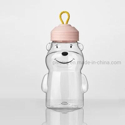 450ml Child Food Cartoon Bottle for Cookies Chocolates Snacks Packaging Food Grade Jar