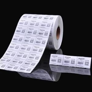 Top Quality Customized Flexographic Double Sided Printing Variable Data Qr Code Label Sticker