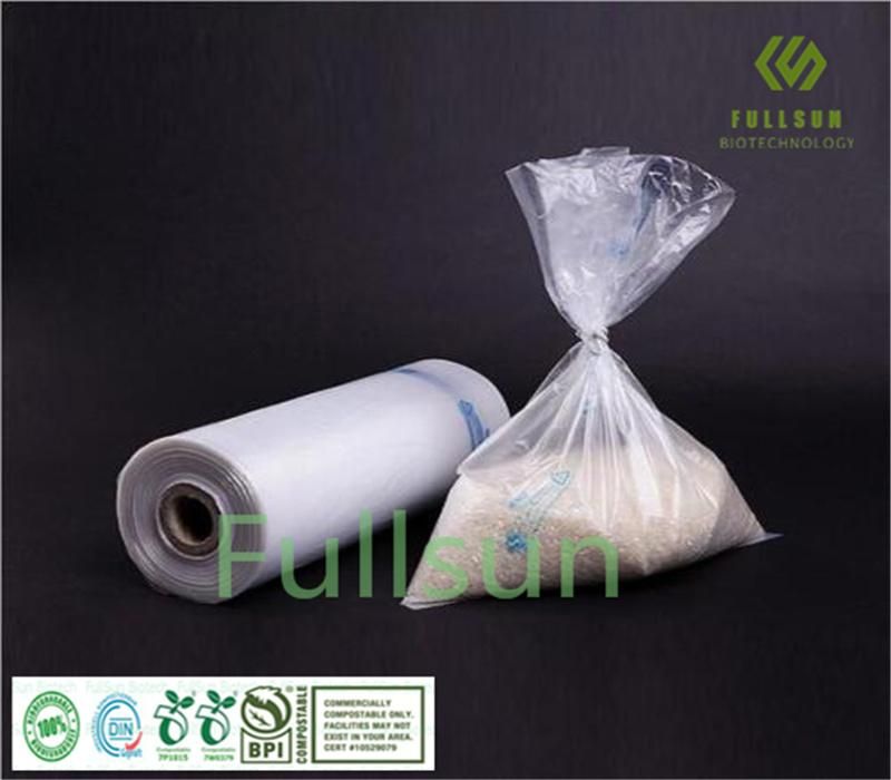 Biodegradable Food Packaging Bag Supermarket Rice Bag TUV Certification CE DIN13432 Rollbag Custom Printed 100% Compostable Plastic Bag