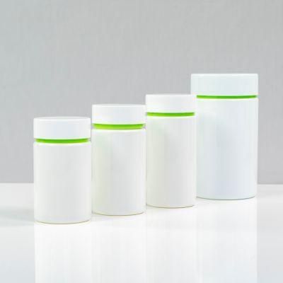 Hot Sale Pet Cylinder Shaped 180ml Double Cap Tablet Plastic Packaging Bottle