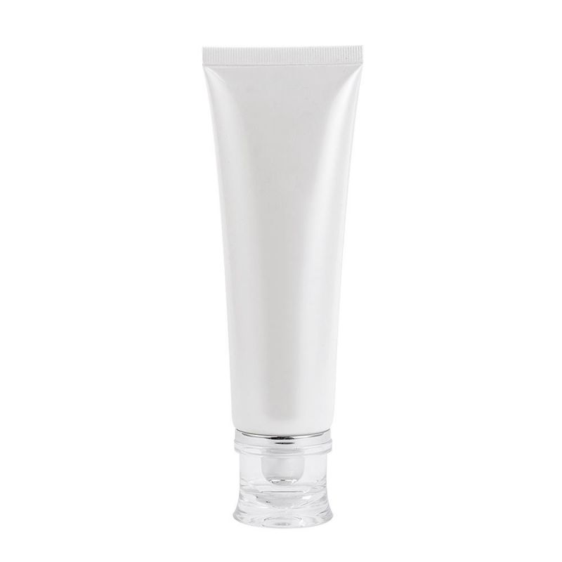 120ml White Round Cosmetic Airless Plastic PE Tube