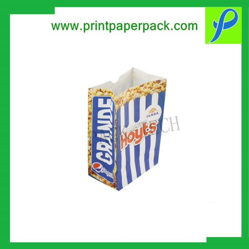 Top Quality Printed Finger Chips Boxes Custom Finger Chips Boxes Popcorn Packaging Box