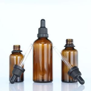 Wholesale Cosmetics Serum Bottle100ml 200ml Glass Essential Oil Bottle with Childproof Cap