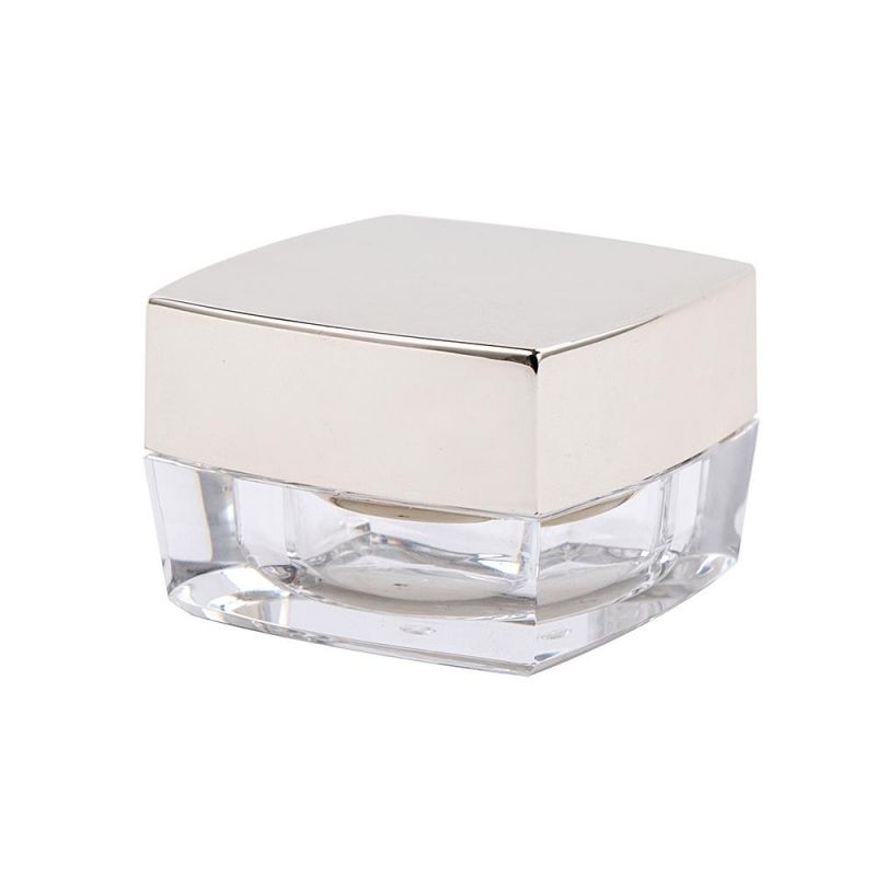 5ml 10ml 15ml 30ml 50ml 100ml Luxury Square Cosmetic Cream Jar