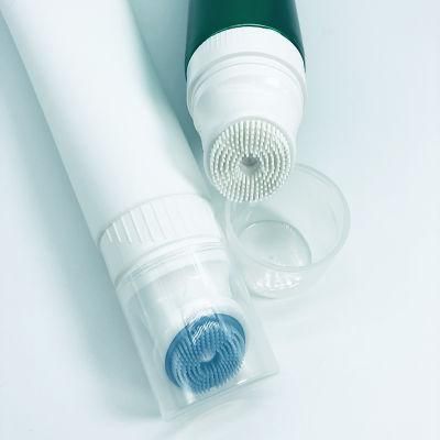 Good Price Cosmetic Skincare Cleaning Tube with Soft Silicone Brush