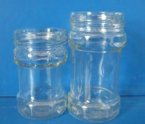 Custom Made Pickle Food Jars, Clear Glass Bottle for Jam, Vegetables, Fruit, Honey, Clear Glass Container with Metal Lid on Sale 350ml, 480ml