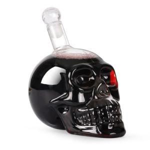 Popular 100ml/180ml/400ml/750ml Skull Shape Vodka/Brandy/Wine/Whiskey/Whisky/Liquor/Tequila Glass Bottle