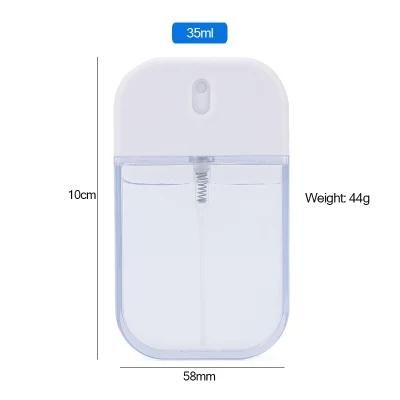 Custom 35ml Cell Phone Shaped Pocket Pet Plastic Refillable Cleaning Cosmetic Mini Mist Perfume Spray Bottle